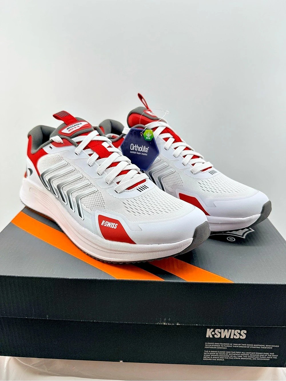 K-Swiss Aero Active McLaren Red White Performance Size 10M